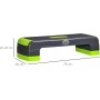 HOMCOM Step de Aeróbic Plataforma Step para Fitness con Altura Ajustable de 10/15/20 cm Tabla de Ejercicio en Casa Gimnasio