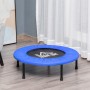 HOMCOM Cama Elástica Fitness Ø81 cm Trampolín de Acero con Borde Protector y 28 Resortes para Ejercicios en Interior y Exterior
