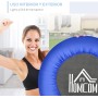 HOMCOM Cama Elástica Fitness Ø81 cm Trampolín de Acero con Borde Protector y 28 Resortes para Ejercicios en Interior y Exterior
