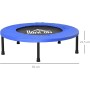 HOMCOM Cama Elástica Fitness Ø81 cm Trampolín de Acero con Borde Protector y 28 Resortes para Ejercicios en Interior y Exterior