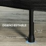 SPORTNOW Trampolín de Fitness Plegable Ø102 cm Cama Elástica con Marco de Acero Antideslizantes Carga 100 kg para Entrenamiento