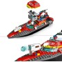 LEGO City Lancha de Rescate de Bomberos y Zodiac, Barcos Flotantes, Mochila Propulsora, Juguetes de Baño para Niños y Niñas de 6