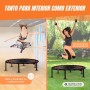 Mobiclinic®, Trampolín Redondo, Plegable, 2 Bandas de Resistencia, Agarre Regulable, Capacidad 150 kg, 101 cm Diámetro, Interior