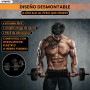 unycos - Mancuernas AjustablesDiscos de Cemento | 10-40 kgcon Barra Recta de Conexión | Pesas Ergonómicas para Hombres y
