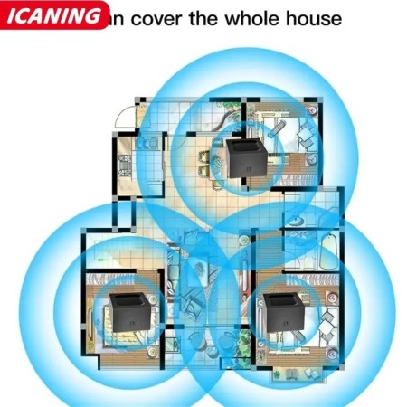Enrutador inalámbrico AX3000 WIFI 6 Mesh para toda la casa Gigabit RJ4