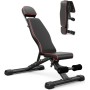 YOLEO Banco de Pesas Ajustable Utilidad Plegable,de Entrenamiento de Cuerpo Completo Inclinación Decline Levantamiento Plano,