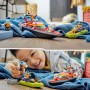 LEGO City Lancha de Rescate de Bomberos y Zodiac, Barcos Flotantes, Mochila Propulsora, Juguetes de Baño para Niños y Niñas de 6