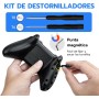 Mcbazel Botones de Repuesto LB RB LT RT, Botones de Parachoques con Kit de Destornillador T6 T8 Compatible con Controlador Xbox