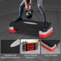 HOMCOM Step para Fitness Stepper Aeróbic Step de Aeróbic Antideslizante con Altura Regulable 2 Niveles de 10/15 cm Carga 150 kg