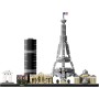 LEGO Architecture París, Set de Construcción Creativa, Torre Eiffel, El Louvre, Maqueta Coleccionable de Monumentos, Pieza