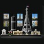 LEGO Architecture París, Set de Construcción Creativa, Torre Eiffel, El Louvre, Maqueta Coleccionable de Monumentos, Pieza