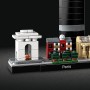 LEGO Architecture París, Set de Construcción Creativa, Torre Eiffel, El Louvre, Maqueta Coleccionable de Monumentos, Pieza