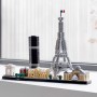 LEGO Architecture París, Set de Construcción Creativa, Torre Eiffel, El Louvre, Maqueta Coleccionable de Monumentos, Pieza