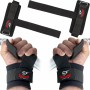 Profesionales Correas Levantamiento de Pesas con Acolchados Mmuñequeras para Gimnasio Fitness Culturismo Lifting Straps