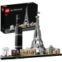 LEGO Architecture París, Set de Construcción Creativa, Torre Eiffel, El Louvre, Maqueta Coleccionable de Monumentos, Pieza
