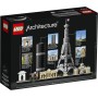 LEGO Architecture París, Set de Construcción Creativa, Torre Eiffel, El Louvre, Maqueta Coleccionable de Monumentos, Pieza