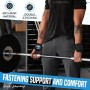 SAWANS Soporte de muñeca Ganchos de levantamiento de pesas Entrenamiento Gimnasio Bar Soporte Guantes acolchado grueso, de