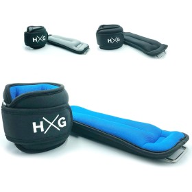 Pesas para tobillo y muñecas con correas ajustables para ejercicios de fitness. Tobilleras con peso 0,5kg 1kg 1,5kg. (Set 2