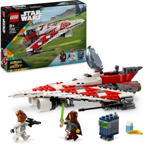 LEGO Star Wars Caza Estelar del Jedi Bob, Maqueta de Nave, Juguete de Construcción para Colección, Minifiguras de Personajes,