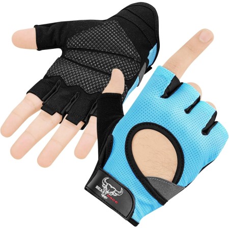 BEAST RAGE Guantes de Fitness parlevantamiento de Pesas para Hombres y Mujeres, Transpirables,Antideslizantes,Acolchados de