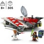 LEGO Star Wars Caza Estelar del Jedi Bob, Maqueta de Nave, Juguete de Construcción para Colección, Minifiguras de Personajes,