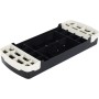 HOMCOM Step para Fitness Stepper Aeróbic Step de Aeróbic Antideslizante con Altura Regulable 2 Niveles de 10/15 cm Carga 150 kg