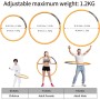 Eono Aro de Hula Hoop para Adultos y niños con Espuma, para Perder Peso, 8 segmentos, extraíble, Adecuado para Fitness/Deportes,
