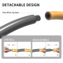 Eono Aro de Hula Hoop para Adultos y niños con Espuma, para Perder Peso, 8 segmentos, extraíble, Adecuado para Fitness/Deportes,