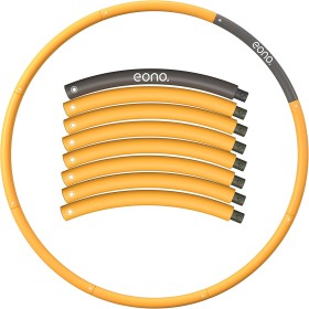 Eono Aro de Hula Hoop para Adultos y niños con Espuma, para Perder Peso, 8 segmentos, extraíble, Adecuado para Fitness/Deportes,