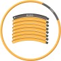 Eono Aro de Hula Hoop para Adultos y niños con Espuma, para Perder Peso, 8 segmentos, extraíble, Adecuado para Fitness/Deportes,