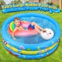 Jojoin Piscina Hinchable, Piscina Inflable Niños, 2 Almohadas Inflables, Material PVC Plástico, Fiesta de Verano en La Piscina