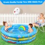 Jojoin Piscina Hinchable, Piscina Inflable Niños, 2 Almohadas Inflables, Material PVC Plástico, Fiesta de Verano en La Piscina