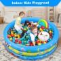 Jojoin Piscina Hinchable, Piscina Inflable Niños, 2 Almohadas Inflables, Material PVC Plástico, Fiesta de Verano en La Piscina
