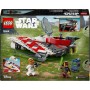 LEGO Star Wars Caza Estelar del Jedi Bob, Maqueta de Nave, Juguete de Construcción para Colección, Minifiguras de Personajes,
