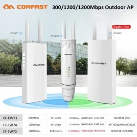 COMFAST 300 - 1200Mbps Wi-Fi de larga distancia AP/repetidor/enrutador