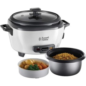 Russell Hobbs Arrocera, 6 raciones, mediana, función mantenimiento del calor, apagado automático, antiadherente, cestillo para