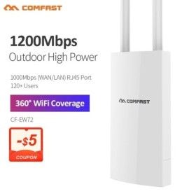 Comfast AC1200 punto de acceso al aire libre alta potencia 2,4G 5GHz e