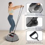 JINPALAY Entrenador de Equilibrio Fitness Ø 58cm, Pelota de Equilibrio Bossu Semiesfera con Inflador y Gomas, Soporta hasta