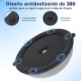 JINPALAY Entrenador de Equilibrio Fitness Ø 58cm, Pelota de Equilibrio Bossu Semiesfera con Inflador y Gomas, Soporta hasta