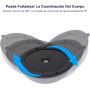 JINPALAY Entrenador de Equilibrio Fitness Ø 58cm, Pelota de Equilibrio Bossu Semiesfera con Inflador y Gomas, Soporta hasta