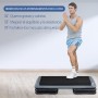 Yaheetech Steps Fitness Casa Step de Aeróbic Antideslizante Altura Adjustable en 11cm/16cm/21cm Stepper Fitness Profesional para