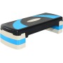 HOMCOM Step de Aeróbic para Fitness Tabla Plataforma Stepper Deporte Gimnasia Altura Regulable 3 Niveles Carga 150kg