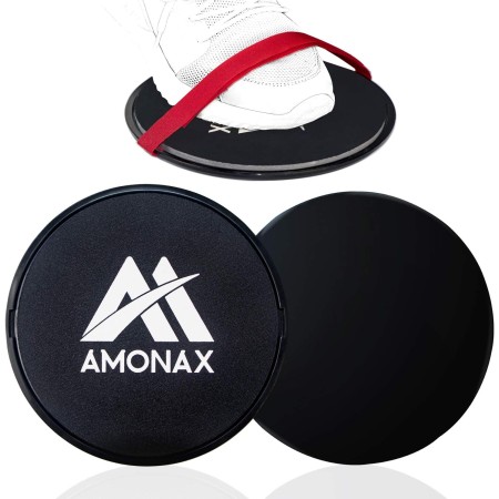 Amonax 2X Core Sliders de Ejercicio 2 Discos de Deslizamiento de Doble Cara Disco Abdominales para Abs Entrenamiento, Hogar,