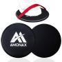 Amonax 2X Core Sliders de Ejercicio 2 Discos de Deslizamiento de Doble Cara Disco Abdominales para Abs Entrenamiento, Hogar,