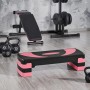 Yaheetech Step de Aeróbic Plataforma Steps Fitness Casa 3 Altura (10,5/15/20 cm) Adjustable Banco Fitness para Ejercio Yoga