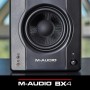 M-Audio BX3 Pair - Par de Monitores de estudio, Altavoces para PC de sobremesa de 120 W para videojuegos, producción musical,