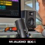 M-Audio BX3 Pair - Par de Monitores de estudio, Altavoces para PC de sobremesa de 120 W para videojuegos, producción musical,