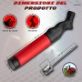 REGALUKOS Inflador Balones + 5 Agujas de inflado + Bolsa Tela Negra para Guardar Inflador | Hinchador Balones de Fútbol,