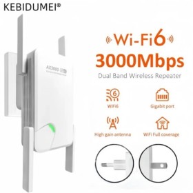 Repetidor AX3000 WiFi 6 Roteador Wi-Fi 6 amplificador de señal 5G 2,4G