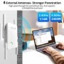 Repetidor AX3000 WiFi 6 Roteador Wi-Fi 6 amplificador de señal 5G 2,4G